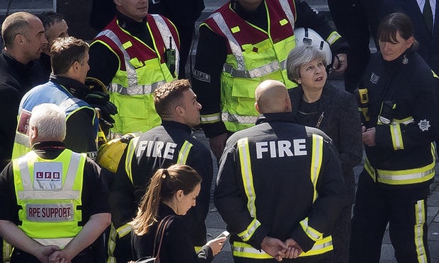 London fire: Theresa May meets victims after criticism